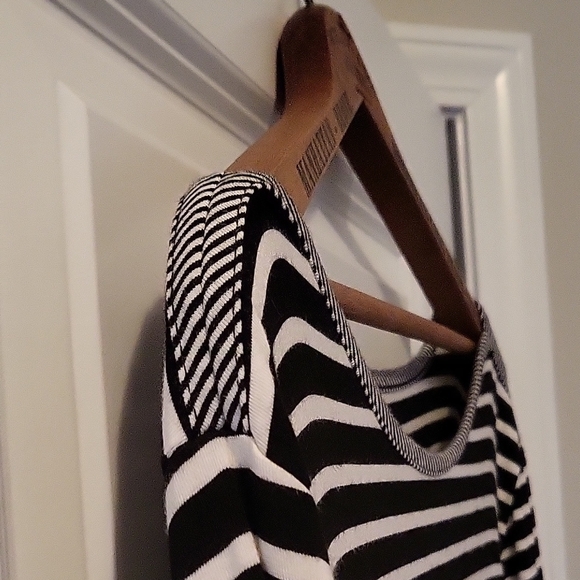 Talbots Black and White Striped Shirt - Picture 5 of 9